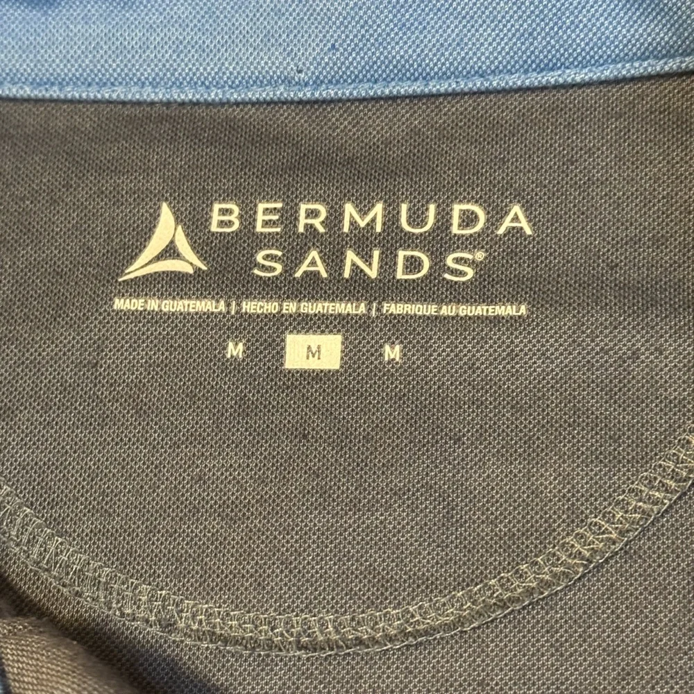 Classic Blue/Gray Long Sleeve Polo Shirt - Picture 8 of 11